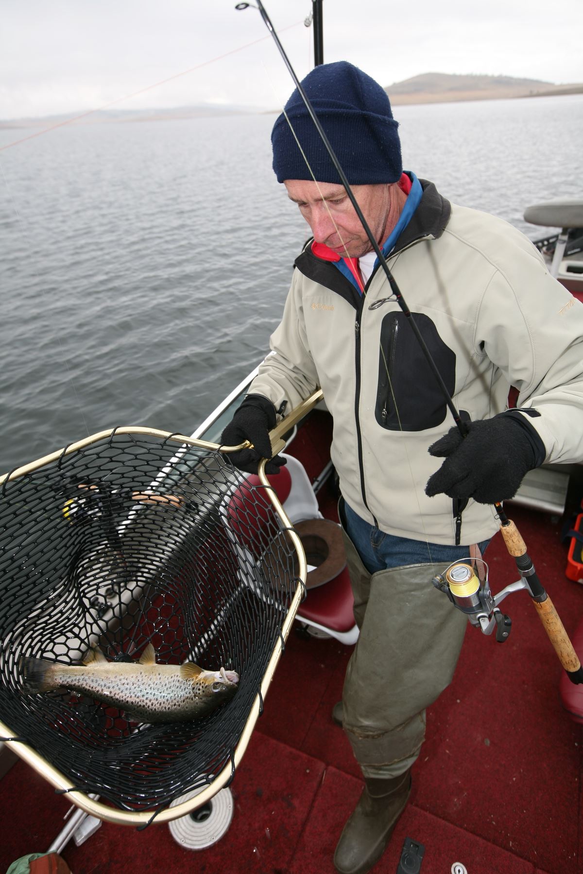 Trout fishing in Lake Eucumbene Trout fishing in Lake Eucumbene