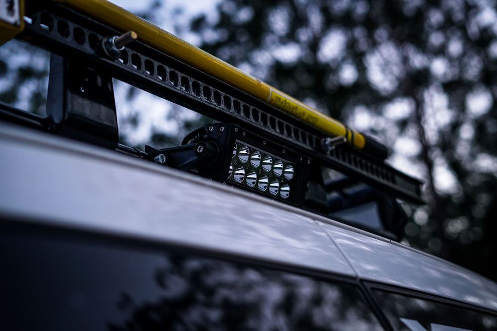 XTM LED 36W 7.5i Light Bar Mounted on roof rack XTM LED 36W 7.5i Light Bar Mounted on roof rack