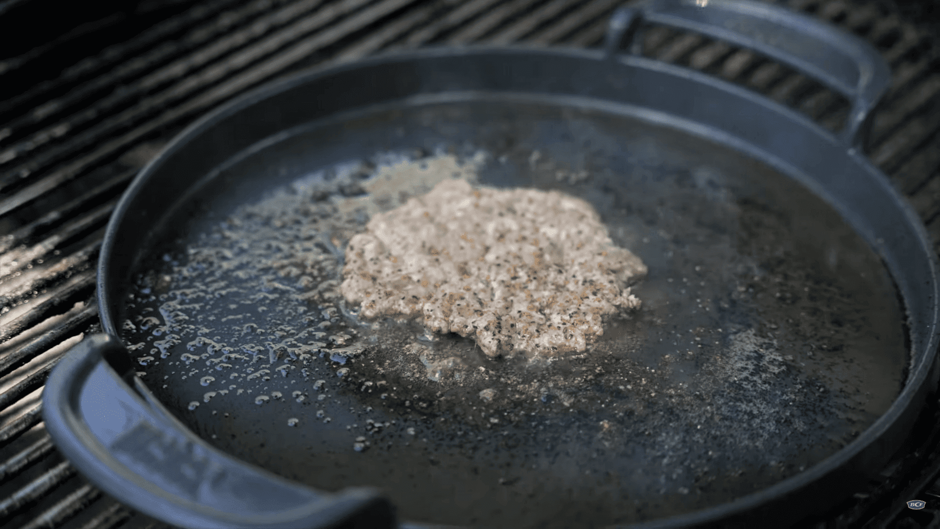 Add burger seasoning Season burger